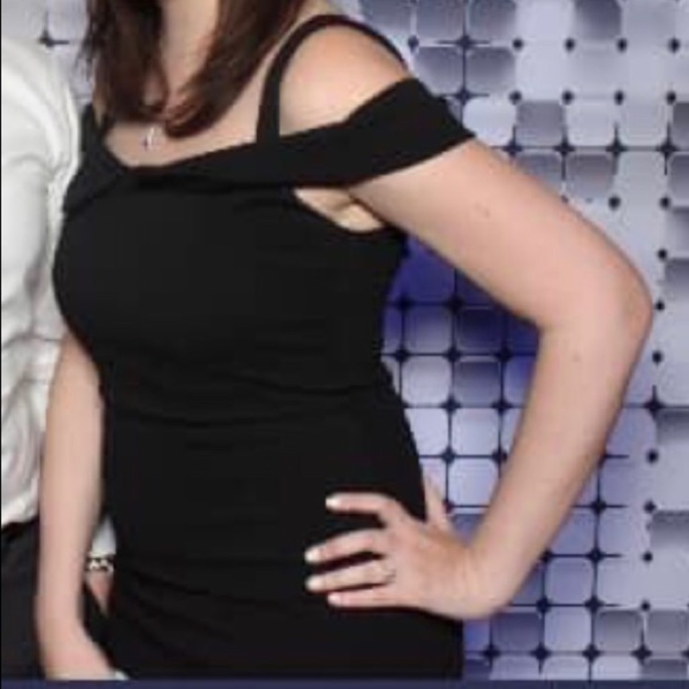 Long black evening gown